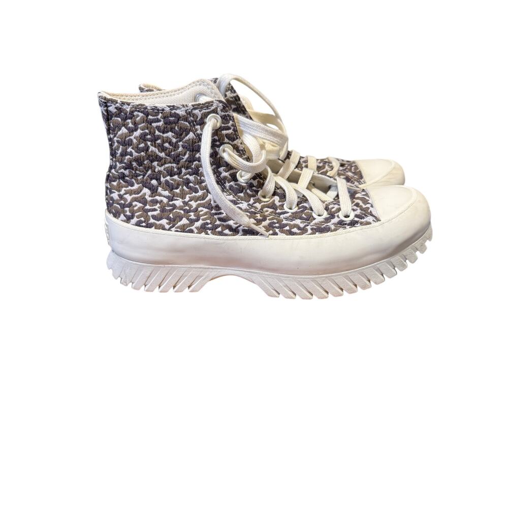 Converse Chuck Taylor All Star Lugged 2.0 Jacquard High Sand Dune Tennis Shoes
